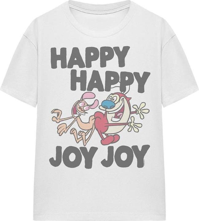 Immagine prodotto Ren & Stimpy Happy Happy Joy Joy Maglietta Adulto Unisex (L)