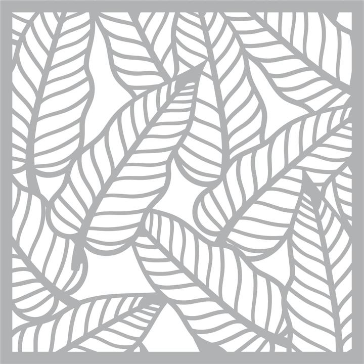 Actual product image Pronty Crafts Tropical leaves" stencil, 15 x 15 cm, polyester