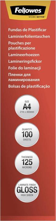 Actual product image Fellowes Capture 125 (A4, 100 Piece, 125 µm)