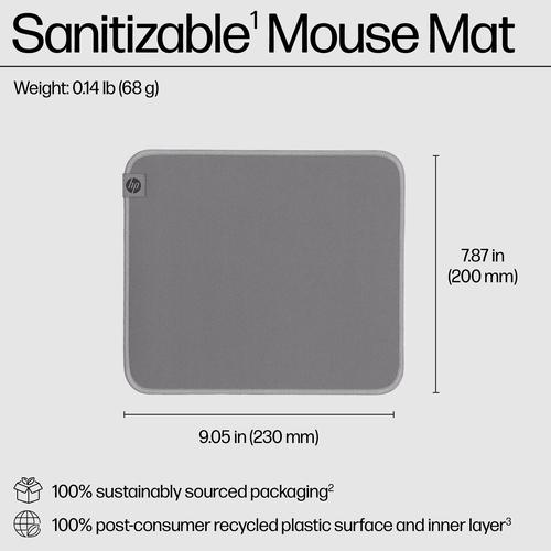 Image du produit HP 200 Sanitizable Desk Mat (P)