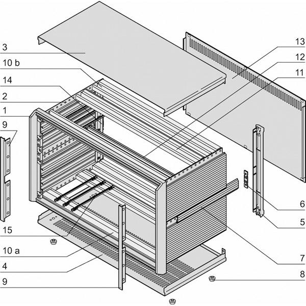Actual product image Schroff Complete enclosure, EMC shielded - PROPAC PRO GEH.3HE 42TE 326T