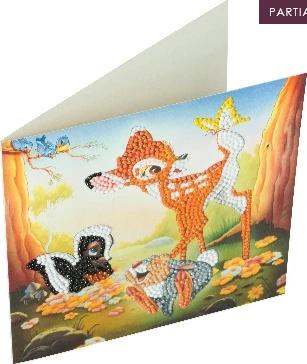 Produktbild Craft Buddy Bambi and Friends, 18x18cm Crystal Art Card