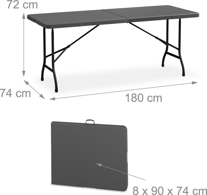 Image du produit Relaxdays Table de jardin (180 cm)