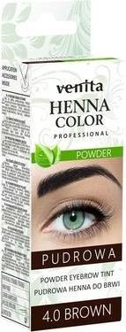 Actual product image Venita Henna Colour Powder Powder Henna For Eyebrows 4.0 Brown 4G