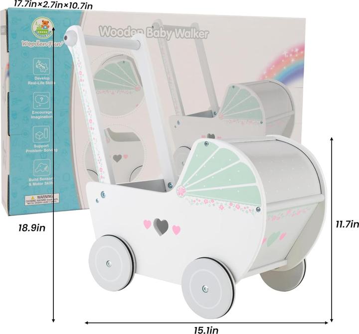 Produktbild Woodenfun Lauflernwagen