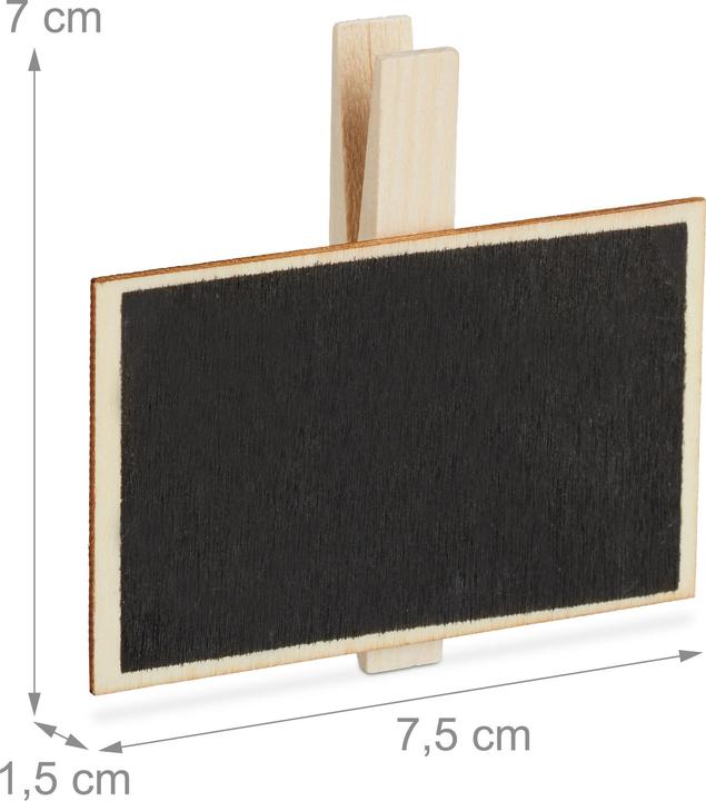 Actual product image Relaxdays Plant Label Clips, Pack of 48 (1.50 cm, 7.50 cm)