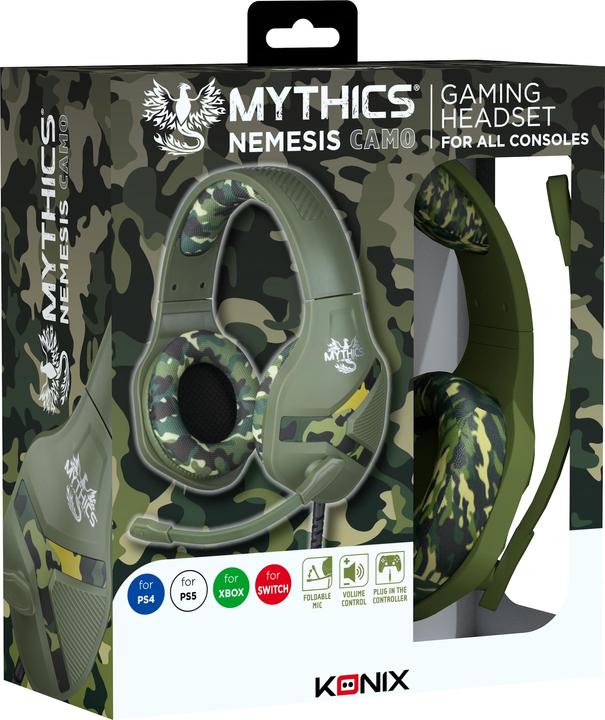 Image du produit Konix Casque Nemesis camouflage - Mythics (Filaire)