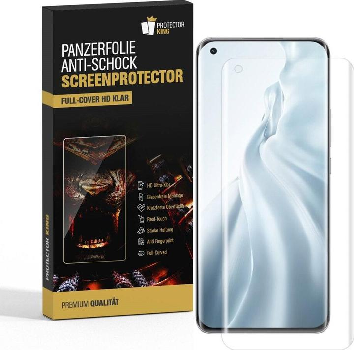 Produktbild Protectorking 2x Panzerfolie Anti-Shock HD Klar (2 Stück, Xiaomi Mi 11)