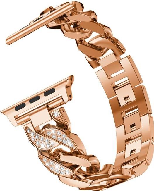 Produktbild PhoneLook Armband Edelstahl Diamond Loop mit luxuriösen Diamanten und grossen Schleifen 42 mm / 44 mm (44 mm, Aluminium)