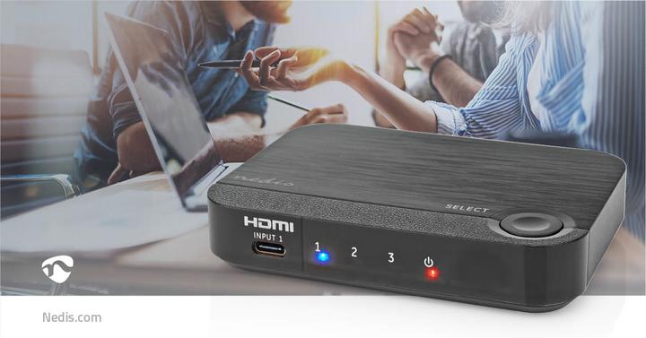 Image du produit Nedis Convertisseur HDMI ™ | 1x USB-C™ / 2x HDMI™ entrée | 1x HDMI™ sortie | 1 voie | 4K@60Hz | 18 Gbps