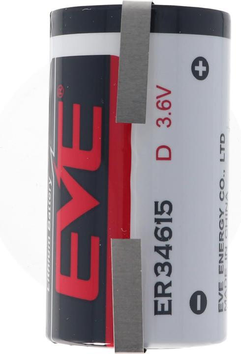 Immagine prodotto Eve Batterie Batterie ER34615 D S, ER34615DSEVE, mit Lötfahnen in U-Form (1 pz., D, 19000 mAh)