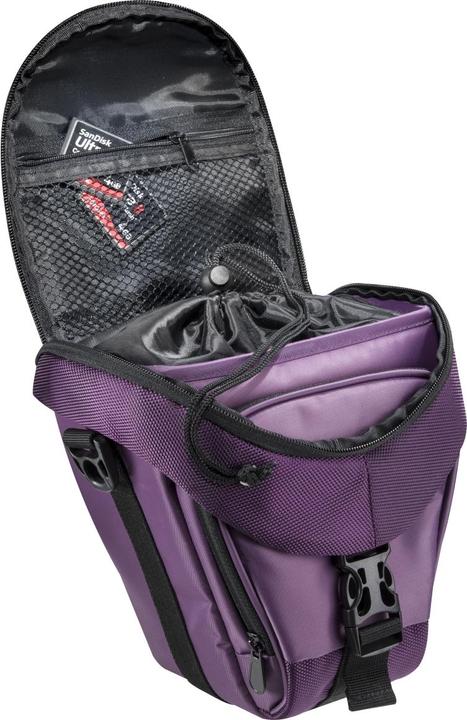 Produktbild mantona Premium Colttasche lila (Kamera Schultertasche, Kamera Bereitschaftstasche)