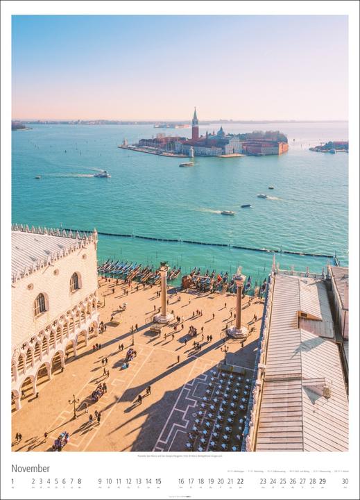Produktbild Venezia Kalender 2026 - La Serenissima (49 x 68 cm, Harter Einband, Deutsch, Englisch)