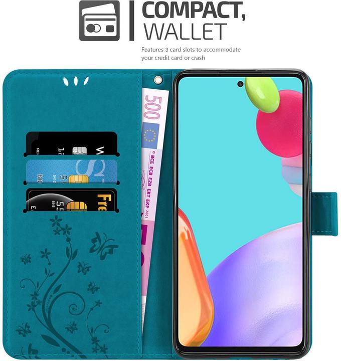 Immagine prodotto Cadorabo Copertina del libro a fiori (Samsung Galaxy A52, Samsung Galaxy A52 5G, Samsung Galaxy A52s 5G)