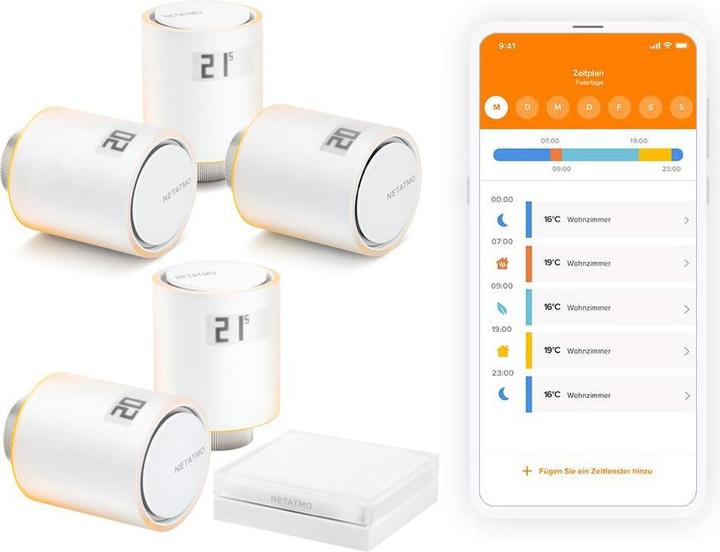 Produktbild Netatmo Smarte Heizkörperthermostate + Hub