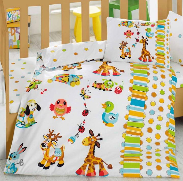 Immagine prodotto Cotton Box Gioco Animali Biancheria da letto per bambini (100 x 135 cm, 35 x 45 cm, 40 x 60 cm)