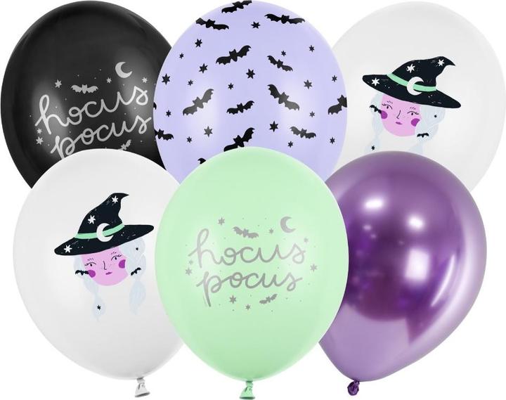 Produktbild Partydeco Ballons Halloween assortis (6 x)