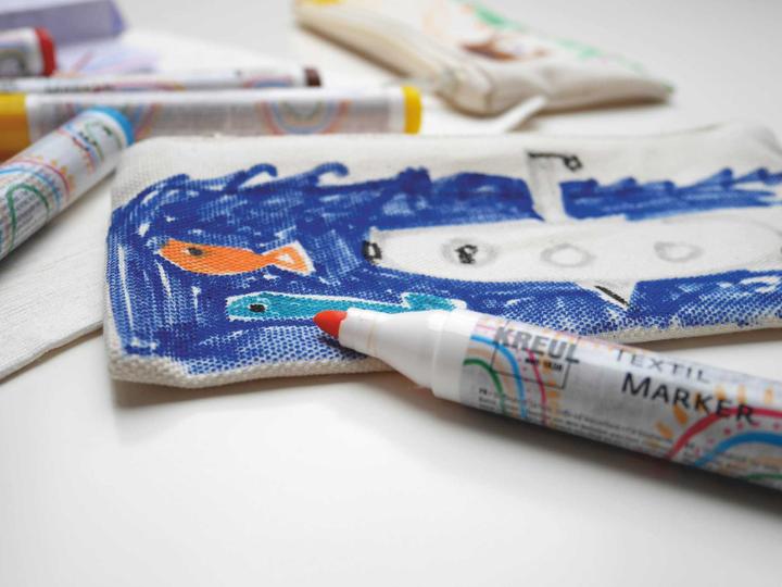 Actual product image Kreul T-Shirt Painter (Black, Brown, Light blue, Green, Violet, Pink, 4 mm, 12 x)