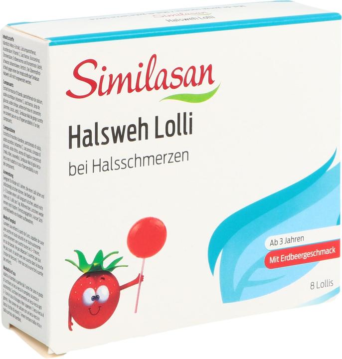 Actual product image Similasan Sore throat lollipop 8 pcs (8 Piece)