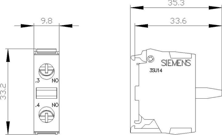 Image du produit Siemens Module de contact avec 1 élément de contact