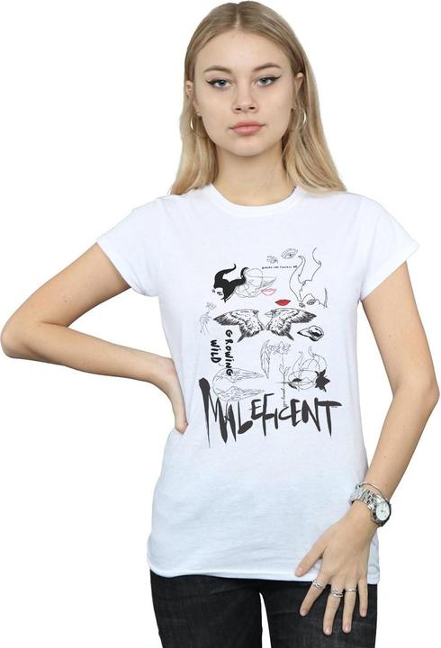 Immagine prodotto Disney Maleficent Mistress Of Evil Growing Wild Collage Maglietta Donna (XL)