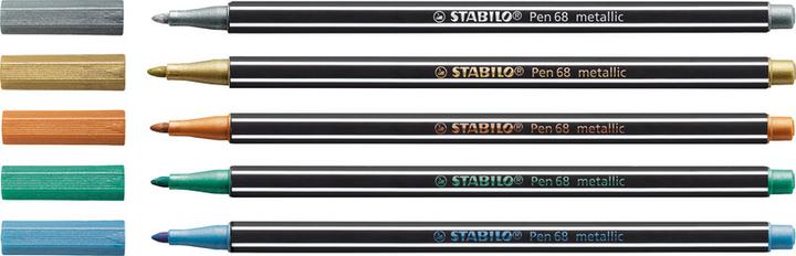 Actual product image STABILO Pen 68 Metallic (gold metallic, 1 x)