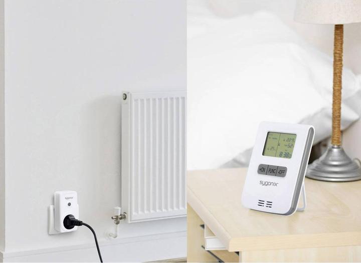 Actual product image Sygonix RS2W Radio Heating Control Set Intermediate Plug Switching capacity (max.) 3500 W Range max. (0.15 km)