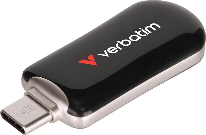 Actual product image Verbatim STICK 64GB Plectra Black USB-C Flash Drive 30224 (64 GB, USB 3.2)