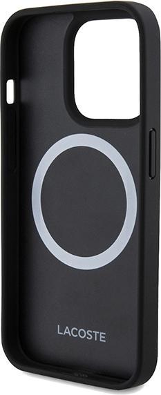 Actual product image Lacoste LCHMP15XPVCK iPhone 15 Pro Max 6.7" czarny/black hardcase Iconic Petit Pique MagSafe (Apple iPhone 15 Pro)