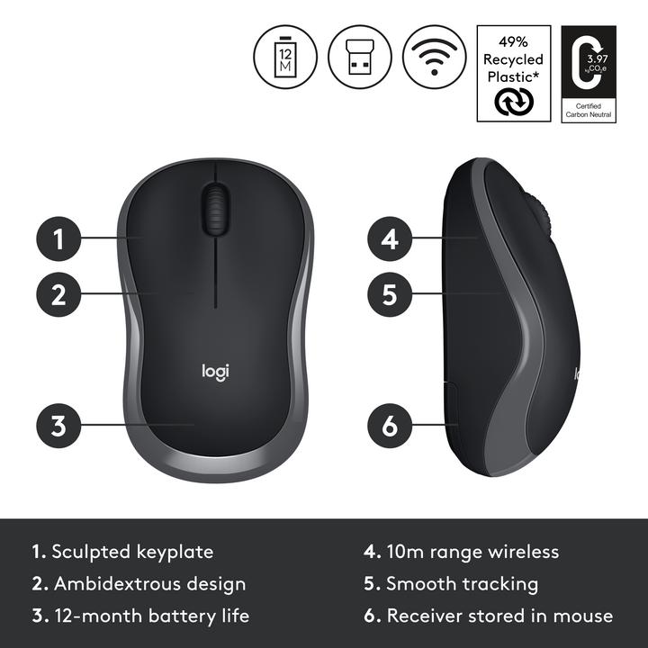 Actual product image Logitech M185 (Wireless)