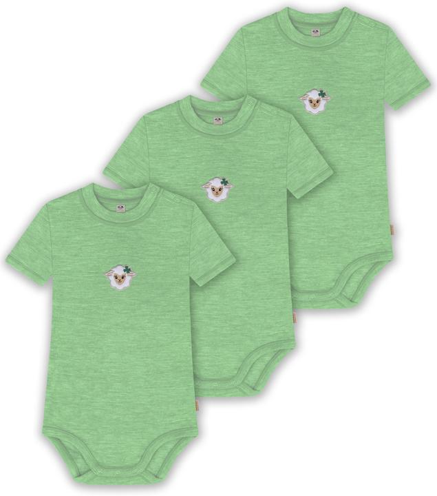 Normani 3er Set Baby Merino Kurzarmbody „Tihoi" - 9315