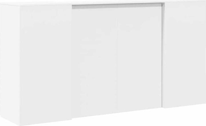 Image du produit VidaXL Comptoir d'accueil Blanc 200x50x103,5 cm Bois composite Comptoir d'accueil