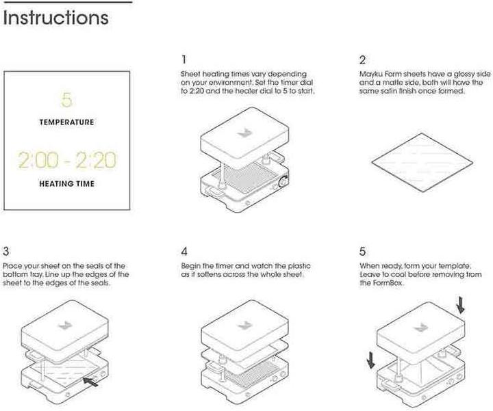 Produktbild Mayku Form Sheets (Zubehör)