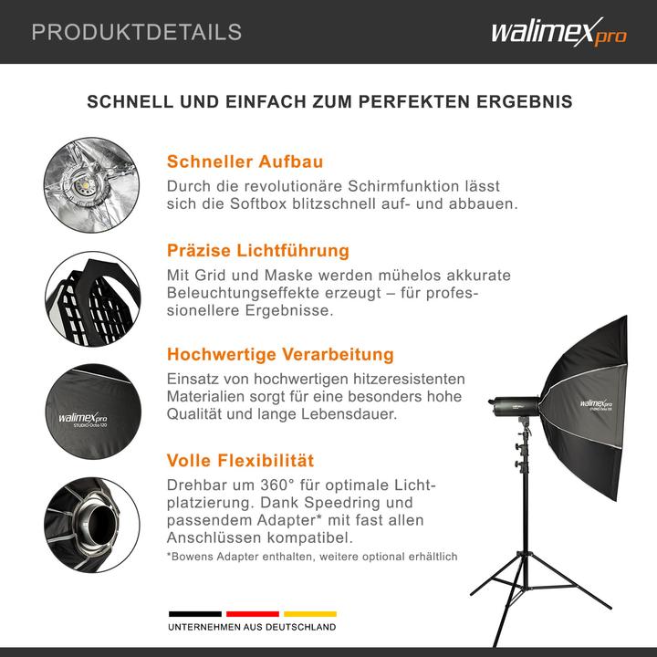 Actual product image Walimex pro Studio Octa 120 Profoto (Soft boxes, 120 cm)
