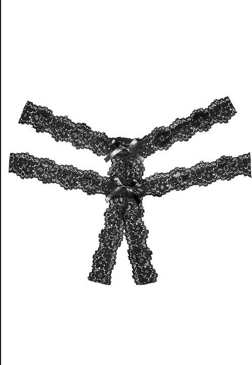 Produktbild Allure Southern Rhapsody Panty ( Crotchless ) - Black (One Size)