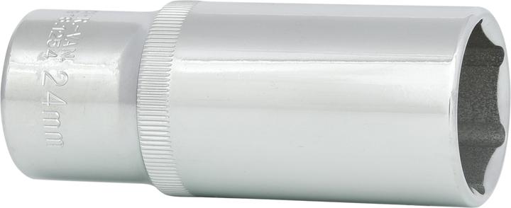 Produktbild KS Tools 1/2" CHROMEplus Sechskant-Stecknuss lang (24 mm)