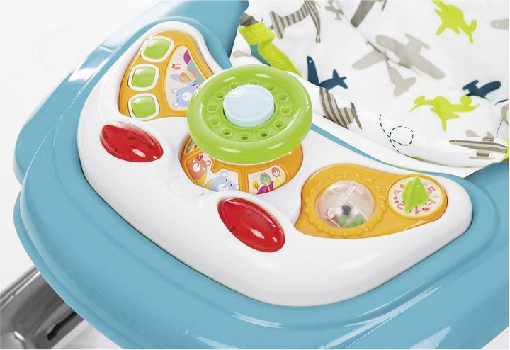 Produktbild Babyworld BW Gehfrei Flugzeuge grau