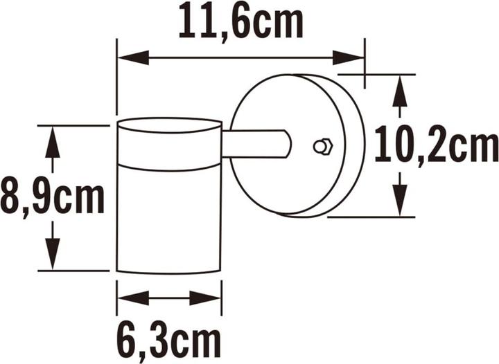 Produktbild Konstsmide Aussenwandleuchte Halogen GU10 (GU10, IP44)