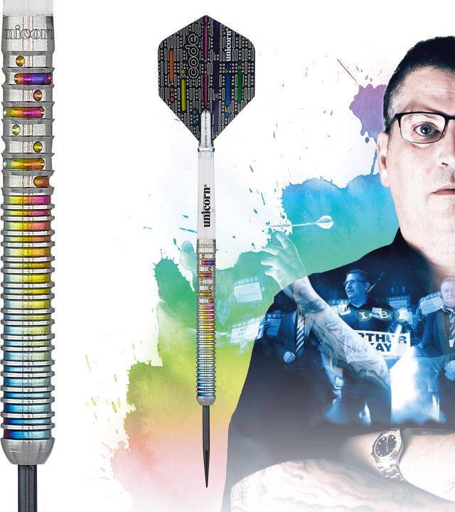 Actual product image Unicorn Gary Anderson Code Players Steel Dart (21 g)