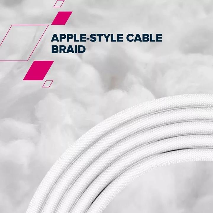 Produktbild Canyon Cable cable CC100AB C-C 100W Braided 2m White (2 m, USB 4.0)