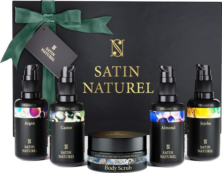 SatinNaturel Satin Naturel BIO Natural Body Geschenkset Frauen, 5X30 ml KPG (Körperpflegeset)