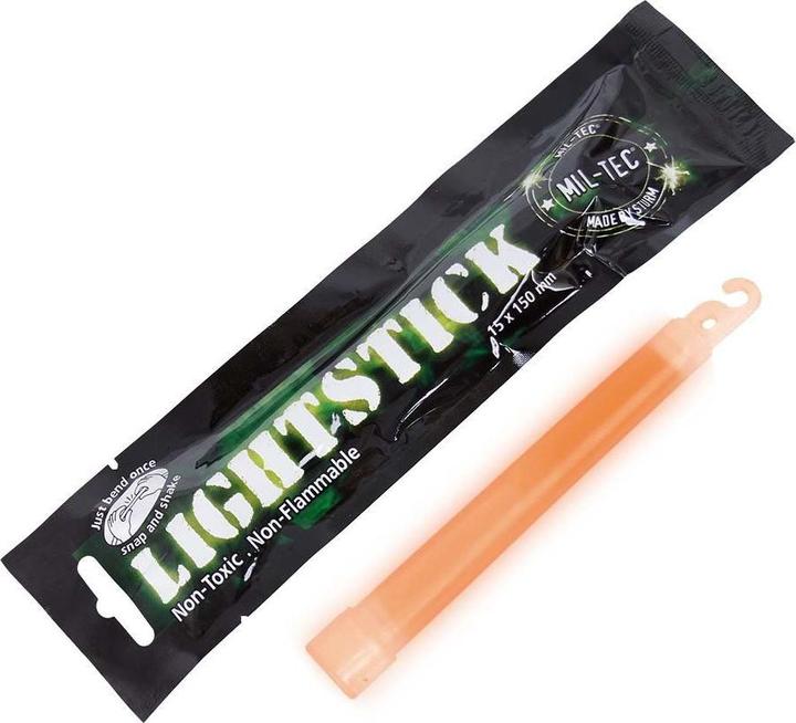 Image du produit Mil-tec Bâton lumineux orange 15cm