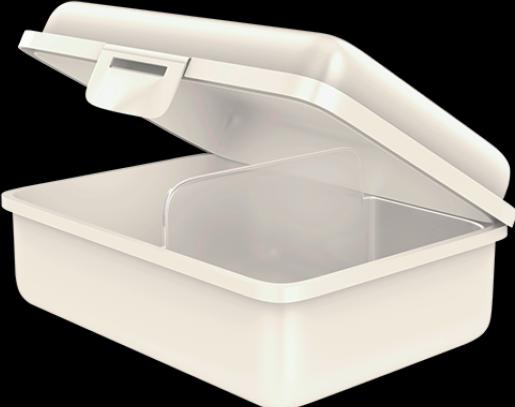 Produktbild Fizzii Lunchbox mit Trennfach perlweiss, by Graziela Kleeblätter