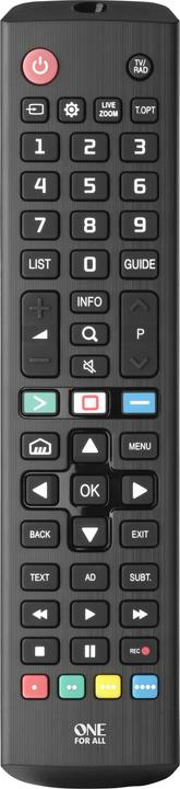Actual product image One for All URC4911 - LG 2.0 Replacement Remote Control (Device-specific remote control, Infrared)