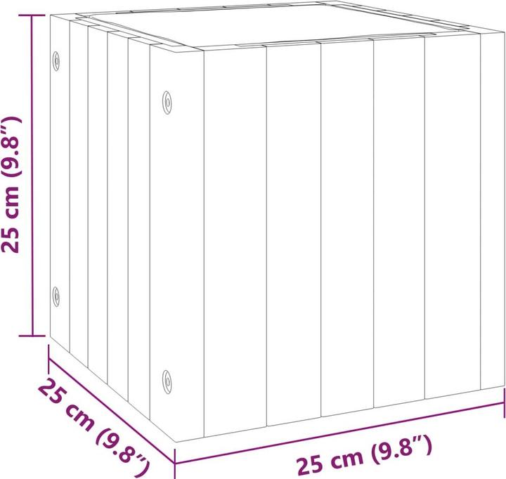 Produktbild VidaXL Pflanzkübel Akazie