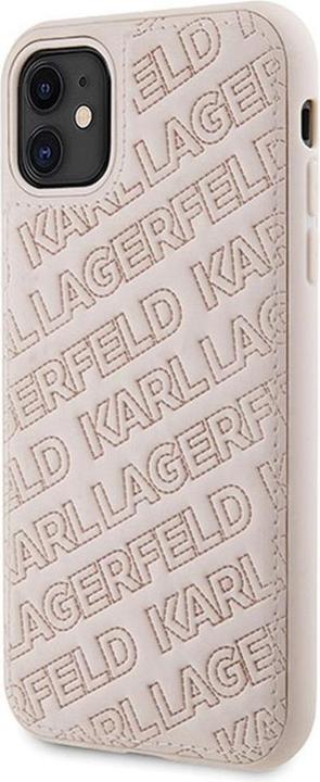 Actual product image Karl Lagerfeld KLHCN61PQKPMP iPhone 11 / Xr 6.1" różowy/pink hardcase Quilted K Pattern (Apple iPhone XR, Apple iPhone 11)