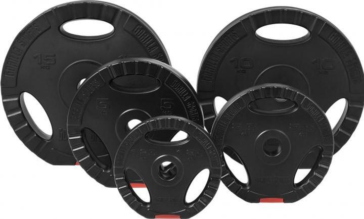 Immagine prodotto Gorilla Sports Set di manubri Sz-curl (4 x 10 kg, 4 x 5 kg, 4 x 2,5 kg, 4 x 1,25 kg)