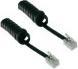 Produktbild Konnix Câble RJ9 spirale noir extensible 2m