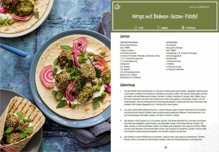 Produktbild Die besten Rezepte für Falafel. Bällchen & Dips - vegetarisch & vegan (Deutsch, Penguin Random House Verlagsgruppe GmbH, 2022)