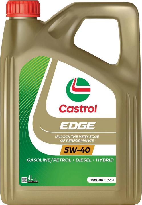 Castrol Engine oil EDGE 5W-40 Titanium, 4 litres, vehicle type (4 l, SAE 5W-40)